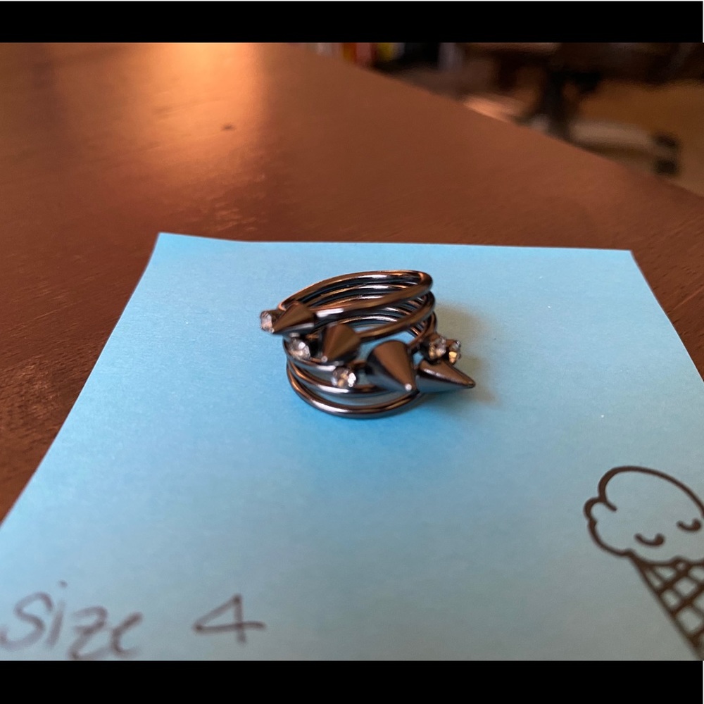Park Lane DARE hematite ring size 4 - Picture 2 of 5